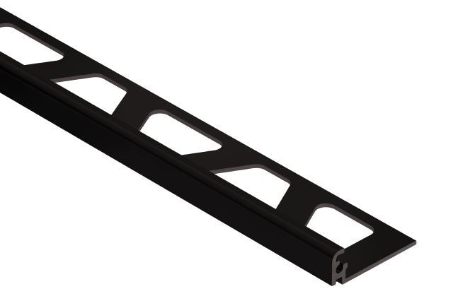 Schluter - JOLLY Moulure de bordure de mur Aluminium anodisé Blanc brillant 5/16" (8 mm) x 8' 2-1/2"