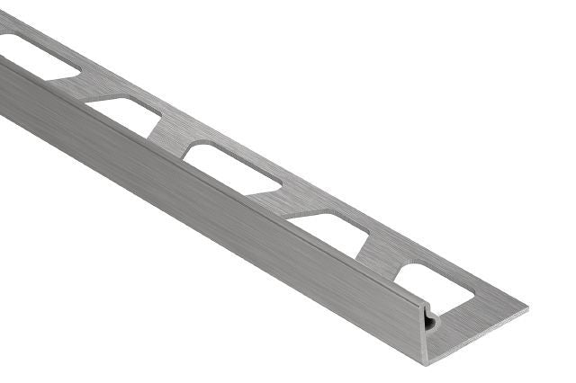 Schluter - JOLLY Moulure de bordure de mur Acier inoxydable (V2) brossé 3/8" (10 mm) x 8' 2-1/2"