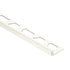 Schluter - JOLLY Moulure de bordure de mur Aluminium Blanc brillant 7/16" (11 mm) x 8' 2-1/2"