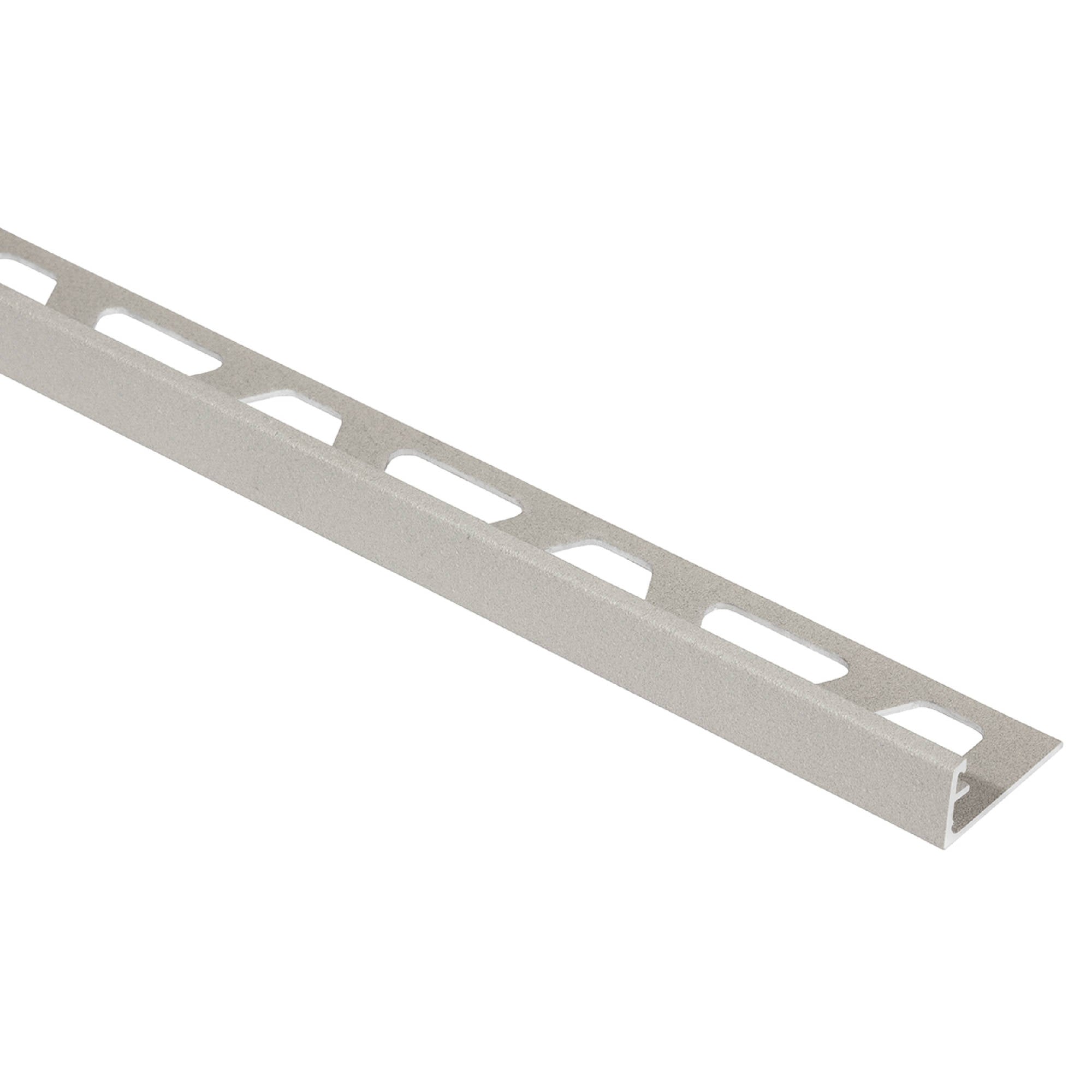 Schluter - JOLLY Moulure de bordure de mur Aluminium Greige 3/8" (10 mm) x 8' 2-1/2"