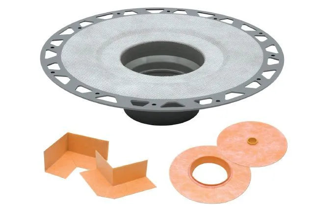 2" PVC Plastic - Schluter KERDI-DRAIN Flange Kit - (pack of 10) ||KD2FLKPVC10
