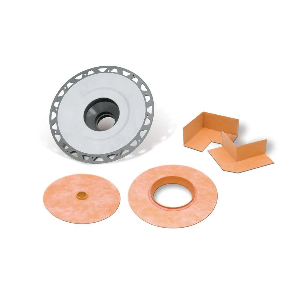 3" PVC Plastic - Schluter KERDI-DRAIN Flange Kit ||KD3FLKPVC