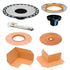 ABS Plastic 5-1/4" - Schluter KERDI-DRAIN Flange Adapter Set ||KDA5FLKABS