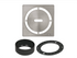 Acier inoxydable (V2) nickel brossé 4" - Schluter KERDI-DRAIN Ensemble de grille carrée Pure ||KDIF4GRKEBTD8