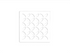 Acier inoxydable (V2) blanc mat 4" - Schluter KERDI-DRAIN Ensemble de grille carrée Floral ||KDIF4GRKMBWD5