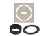 Acier inoxydable (V2) or rose brossé 4" - Schluter KERDI-DRAIN Ensemble de grille carrée Curve ||KDIF4GRKEBRGD6