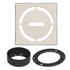 Schluter - KERDI-DRAIN Ensemble de grille carrée Pure acier inoxydable (V2) ivoire 4"