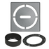 Schluter - KERDI-DRAIN Ensemble de grille carrée Pure acier inoxydable (V2) étain 4"