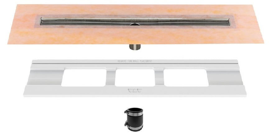 Schluter - KERDI-LINE Caniveau acier inoxydable 44"