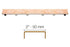 Brushed Stainless Steel (V4) 1-1/8" x 43-5/16" - Schluter KERDI-LINE Recessed Linear Drain with Frameless Offset Grate Design to Tile ||KL1DROE110