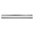 Schluter - KERDI-LINE Drain linéaire encastré avec design de grille Floral - acier inoxydable (V4) brossé 29/32" x 27-9/16"