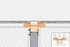 62-15/16" - Schluter KERDI-LINE Ensemble de caniveau centré de drain linéaire ||KL1V60E160