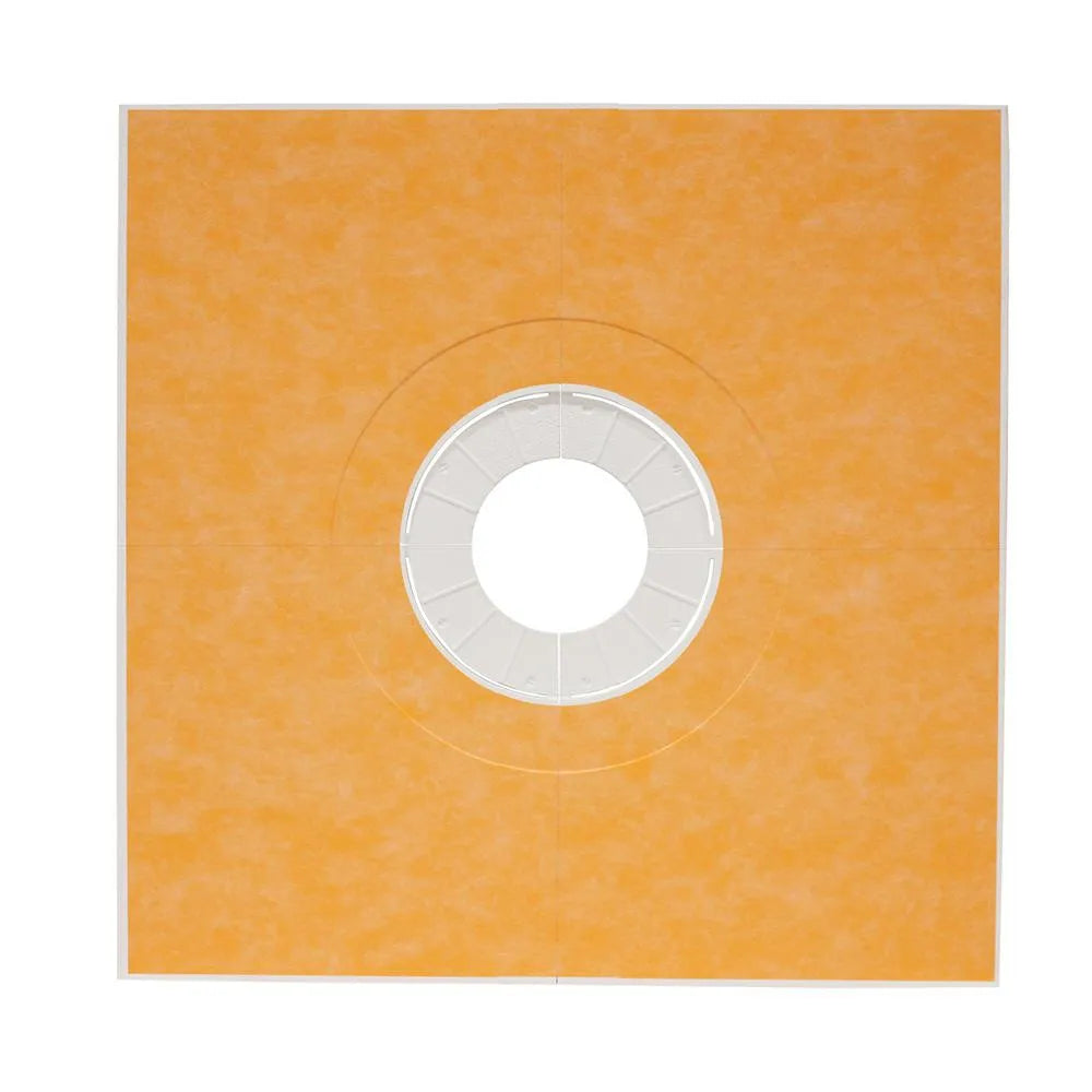 1-1/4" x 72" x 72" - Schluter KERDI-SHOWER-T Base de douche préfabriquée en pente avec position de sortie centrée|| KST1830