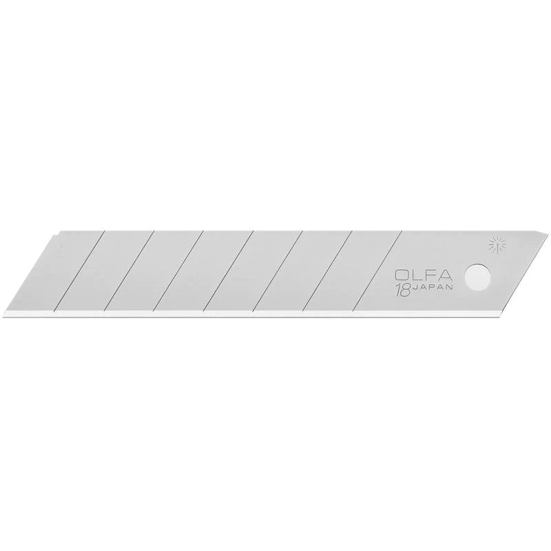 Olfa - Lame sécable robuste Argent 18 mm (paquet de 10)