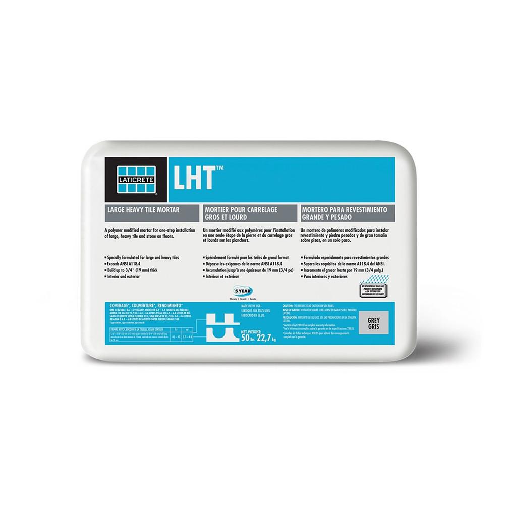 Laticrete - LHT Mortier pour tuiles grands formats gris 50 lb