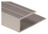 M-D PRO - Moulure d'arrêt pour laminé en aluminium Titane satiné 5/16" x 8'