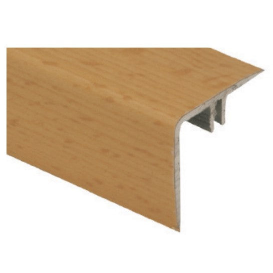 M-D PRO - Nez de marche en aluminium pour laminé Chêne rouge 1/4" x 12'