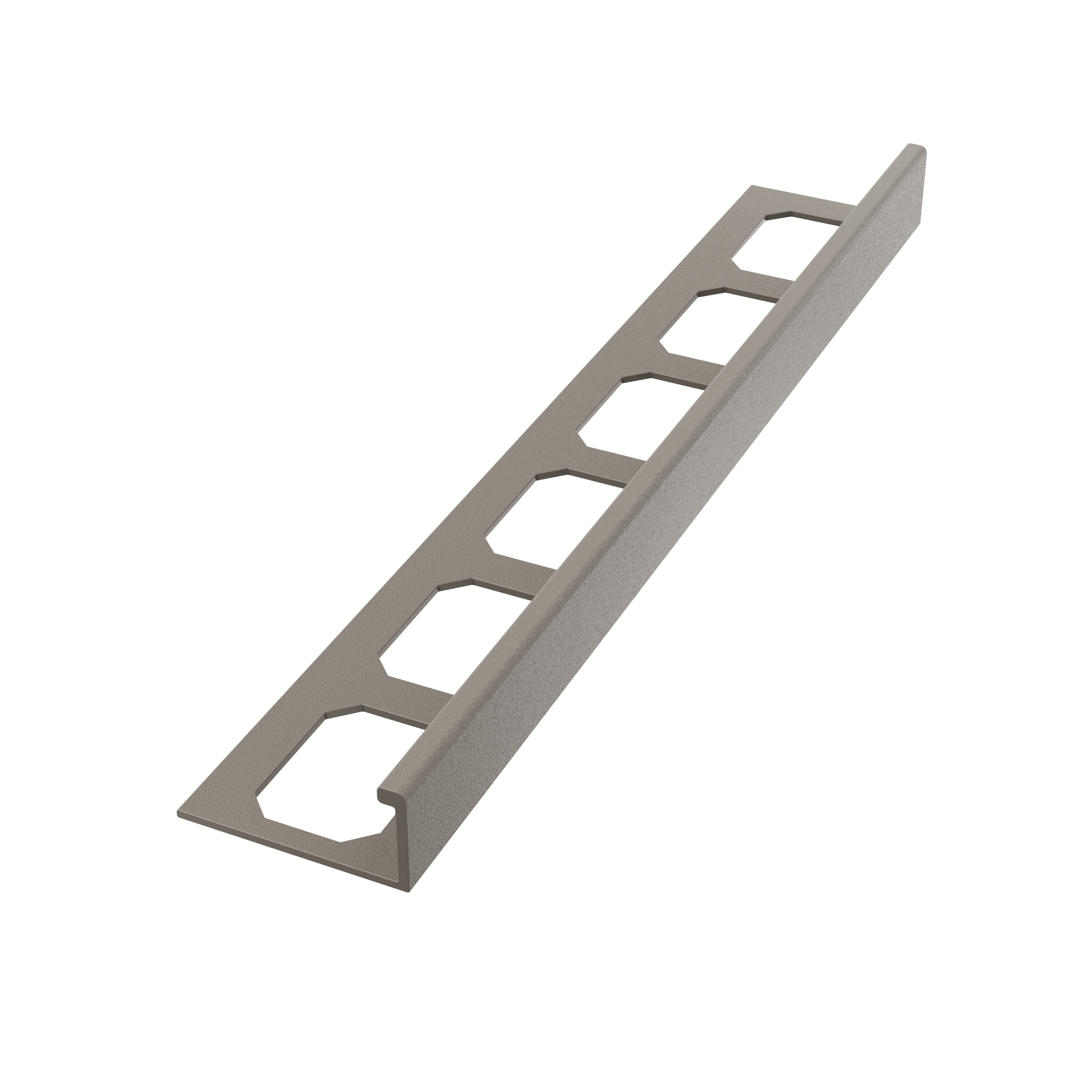 Laticrete LS4 - Profilé de bordure aluminium Dusty Grey 3/8"