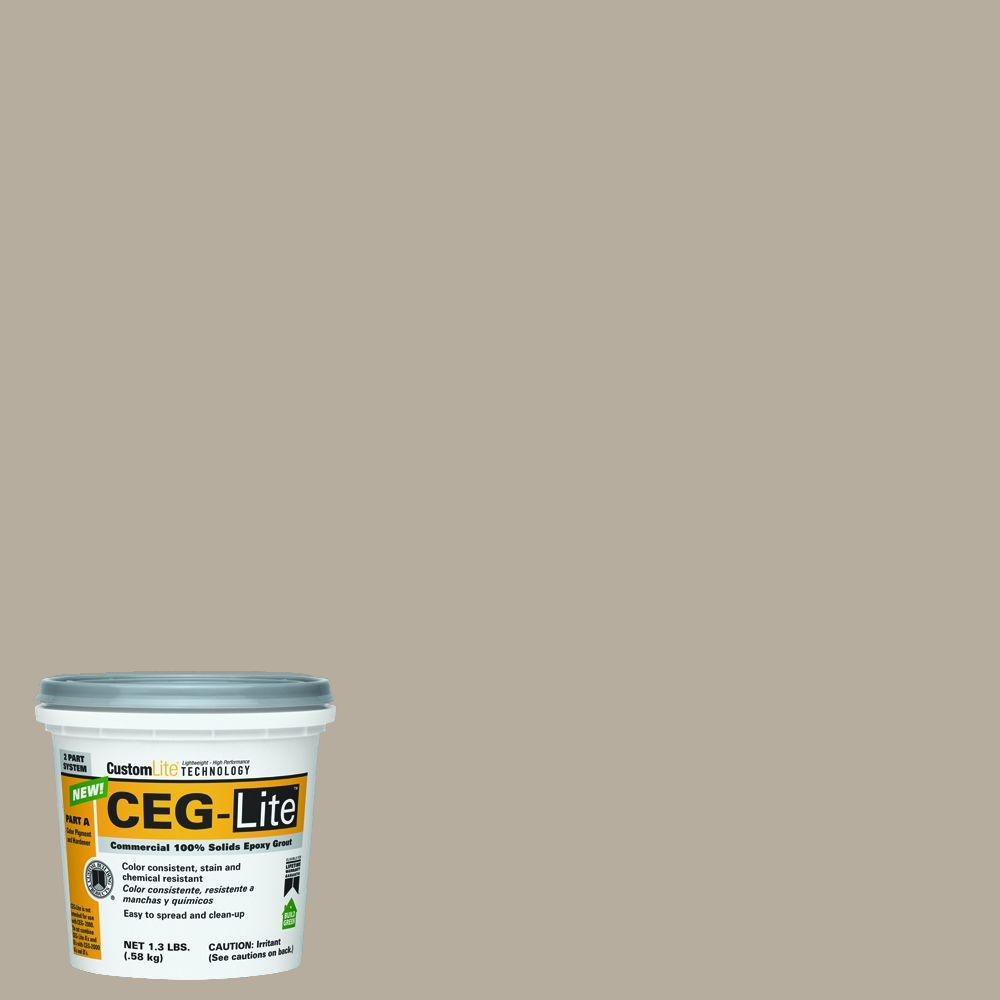 Custom Building Products - Coulis époxy CEG-Lite Partie A #386 Oyster Gray 1.3 lb