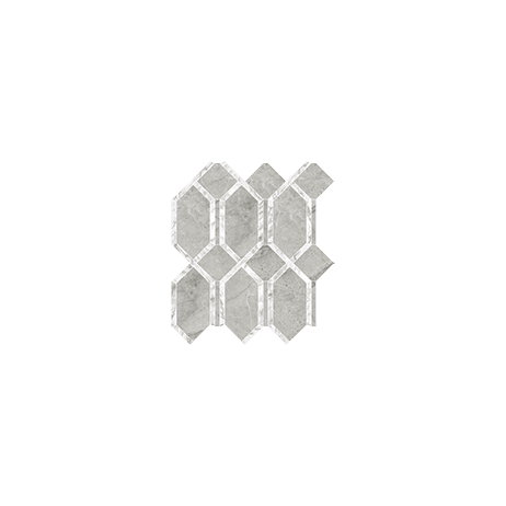 Anatolia - Mosaïque La Marca Paradiso Argento Poli 12" x 13"