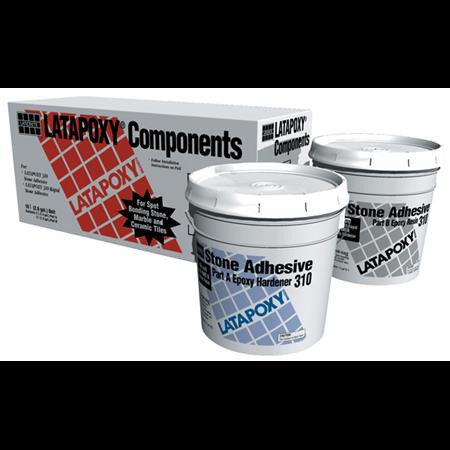 Laticrete - Trousse d'adhésif pour pierres Latapoxy 310 Mini unité - partie A (0.5 L) + partie B (0.5 L) - 1 L