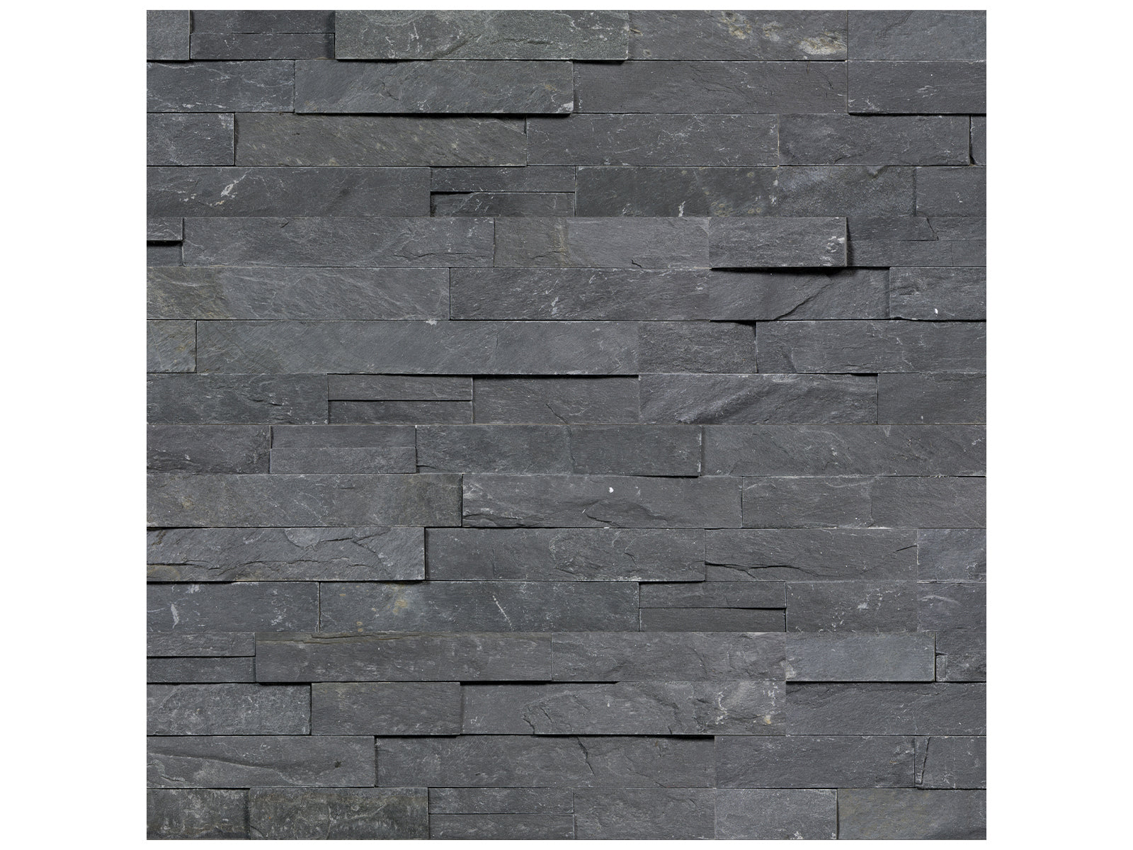 Anatolia - Mosaïque de pierre naturelle Ledger Stone Carbon Panneau de coin adoucie - 6" x 24"