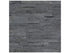 Anatolia - Mosaïque de pierre naturelle Ledger Stone Carbon Panneau de coin adoucie - 6" x 24"