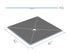 Wedi - Shower Base Fundo Ligno avec drain central 3/4" x 42" x 42"