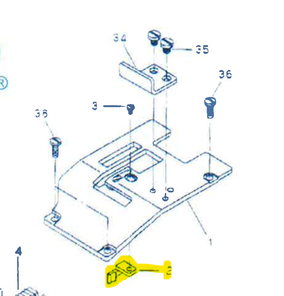 NC - Protège-aiguille avant de remplacement pour la lieuse de tapis Millennium 2000