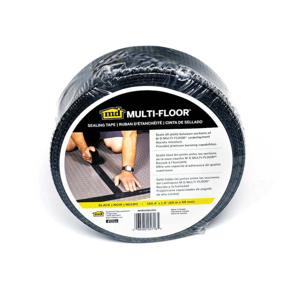M-D PRO - Ruban scellant M-D Multi-Floor noir 1-7/8" x 180' 4-51/64"