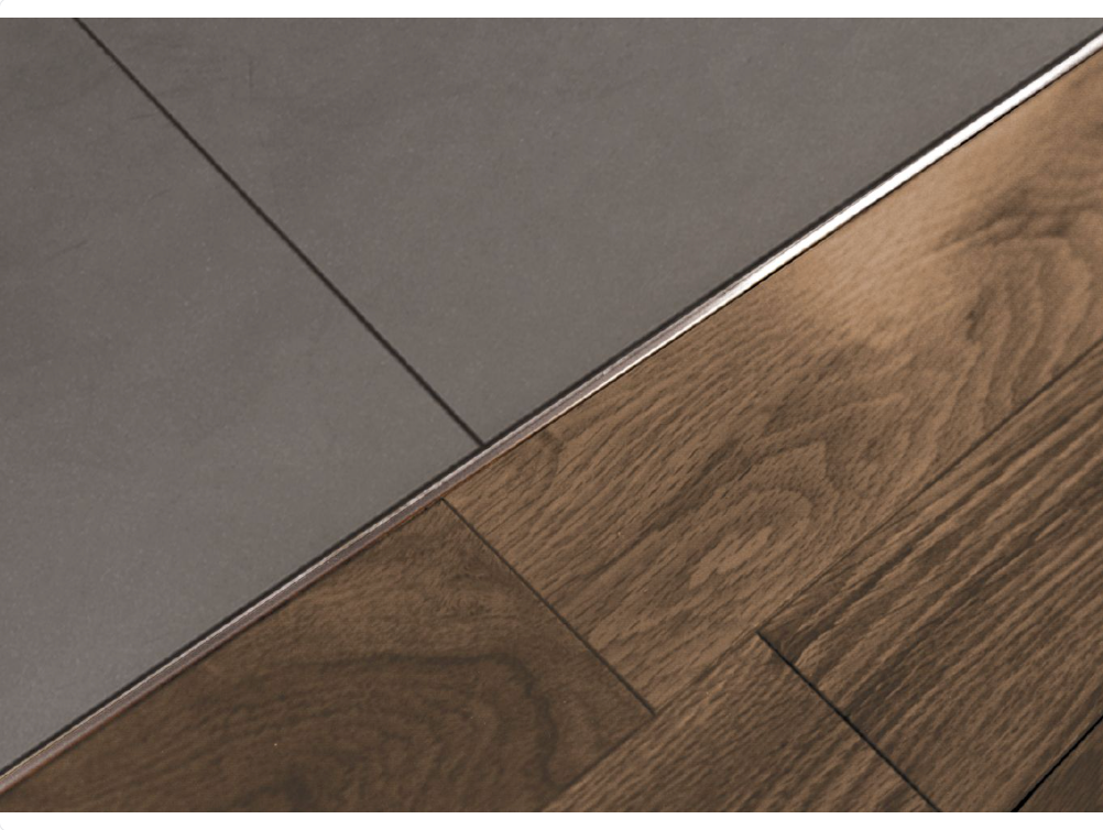 Schluter - 1/8" (3 mm) x 8' 2-1/2" - SCHIENE Profilé de bordure pour plancher aluminium ||A30
