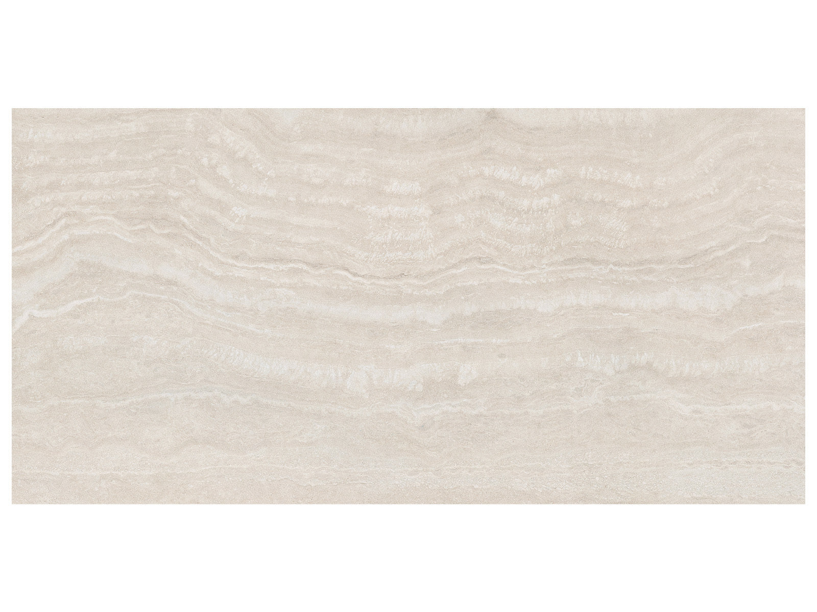 Anatolia - Majesto - Travertino Classico - Dalle de patio de porcelaine colorée dans la masse grainée rectifiée 20 mm 24 x 48 po
