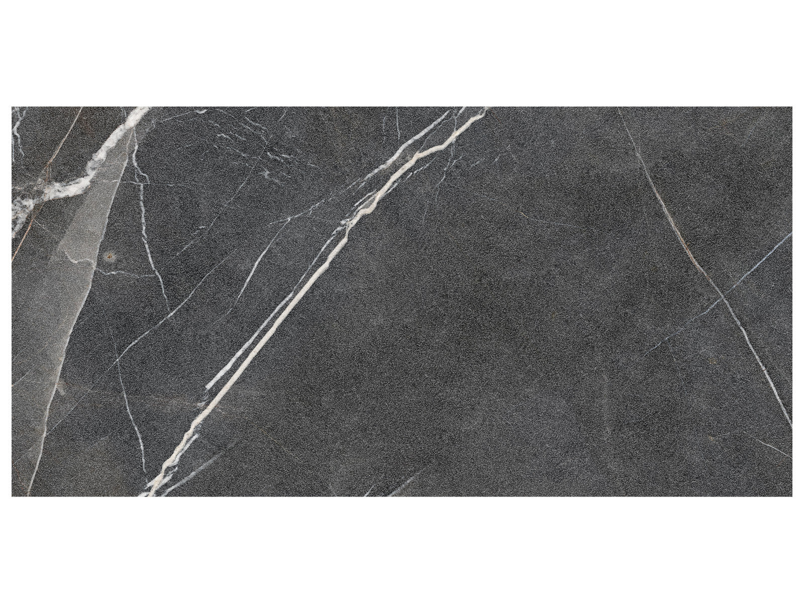 Anatolia - Majesto - Calacatta Noir - Dalle de patio de porcelaine colorée dans la masse vintage rectifiée 20 mm 24 x 48 po