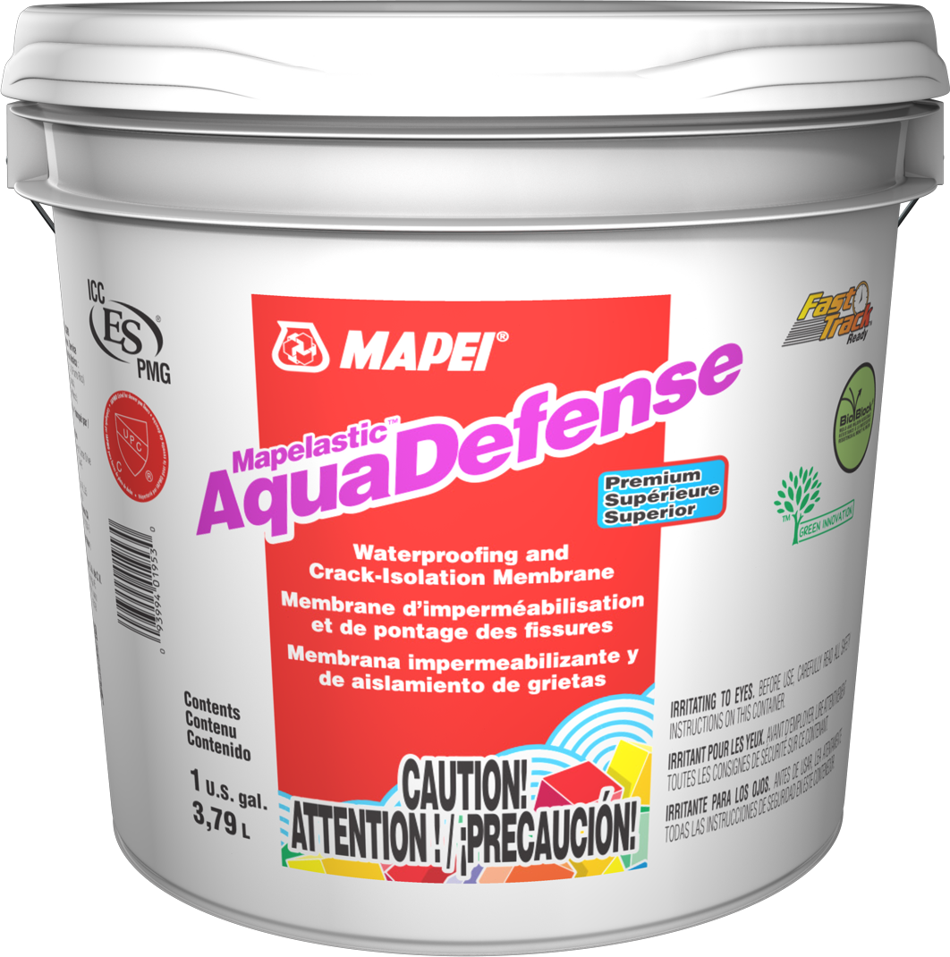 Mapei - AquaDefense Membrane d'imperméabilisation anti-fissures de qualité supérieure - 3.79 L