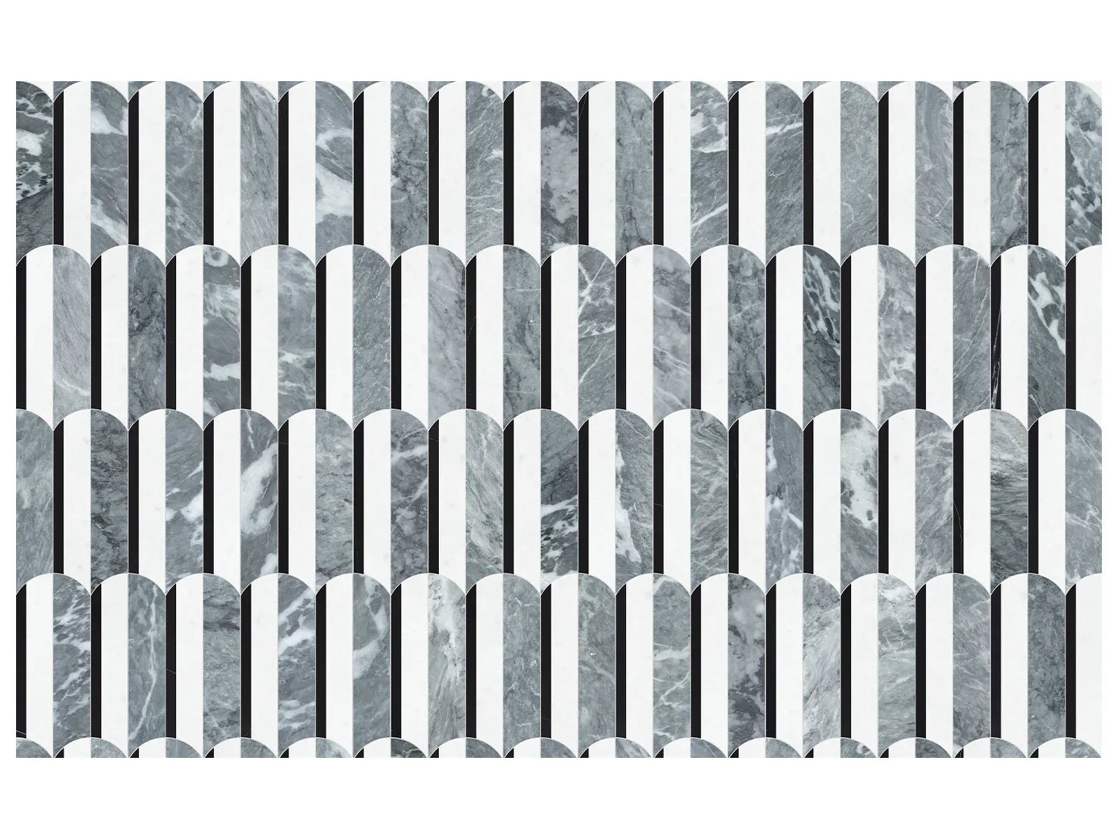 Utopio Hydros Natural Stone Mosaic - Monochromo ||5001-0401-0
