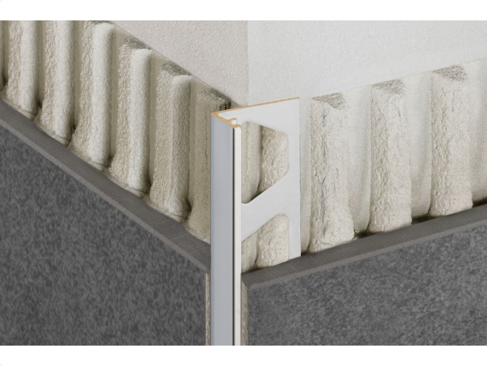 Schluter - 3/8" (10 mm) x 8' 2-1/2" - SCHIENE Profilé de bordure de mur aluminium noir ||A100GS