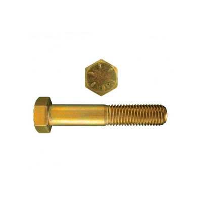 National Flooring Equipment - Vis à tête hexagonale Grade 8 - Zinc jaune - 5/8"-13 x 7.5"