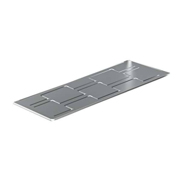 Nautika - 12"x24" - Niche Avec Demi Tablette Noir ||N1224TDB