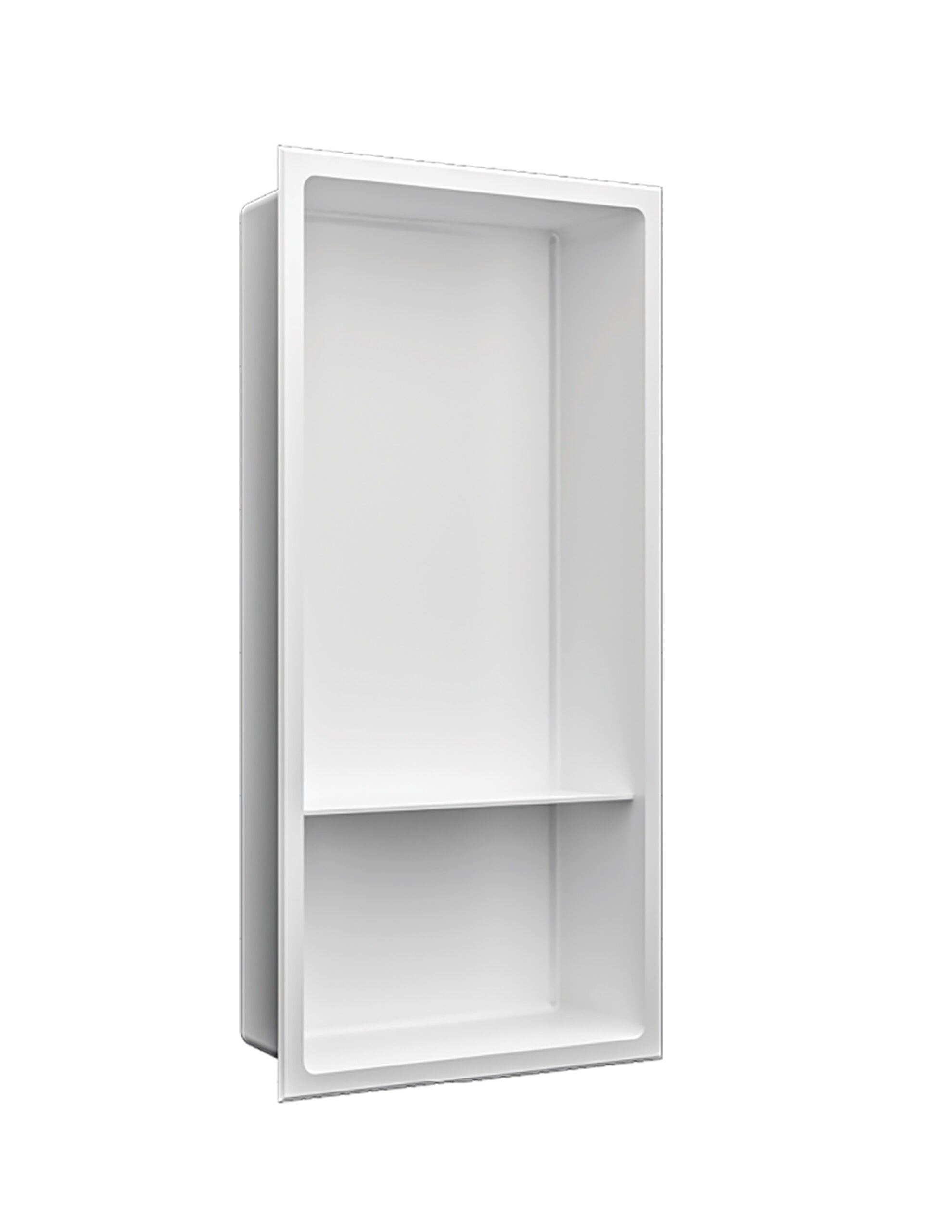 Nautika - 24x12 - Niche Verticale Inox Tablette Blanc ||N2412TXW