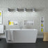 Nautika - 8"x36" - Niche Deux Tablettes Blanc ||N368TW
