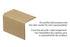 M-D PRO - Nez de marche en vinyle à chevauchement tombant #003 Shell White 1 7/8" x 1 7/8" x 12'