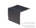M-D PRO - Nez de marche à chevauchement en vinyle #052 Black Brown 2 3/8" x 2 3/8" x 12'
