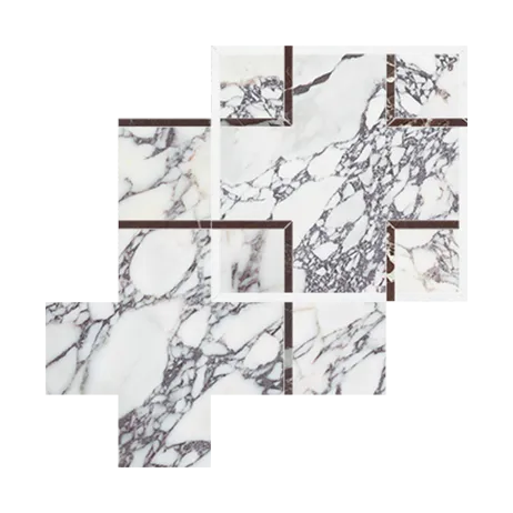 Utopio Schema Mosaïque Pierre Naturelle - Orchid ||5001-0381-0