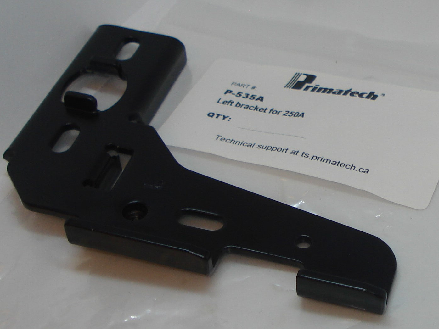 Primatech - Équerre gauche standard noir pour P250