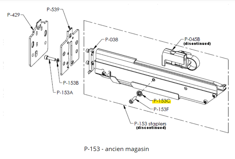 Primatech - Rondelle pour dévidoir d'agrafes P-153