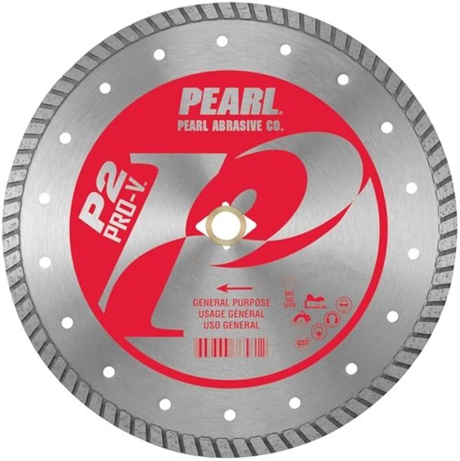 Pearl Abrasive - Lame de scie à béton turbo P2 Pro-V 4-1/2"