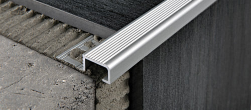 Progress Profiles - Nez de marche Probrastep aluminium naturel (10 mm) 3/8" x 8' 10-5/16"