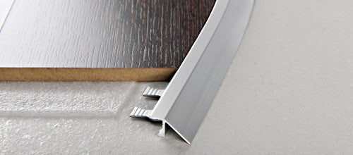 Progress Profiles - Profilé de transition Proslider Curve en aluminium anodisé argent 10 mm
