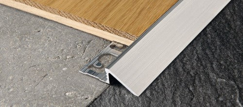 Progress Profiles - Profilé terminal de transition progressive Proslider en aluminium anodisé argent 12.5 mm