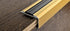 Progress Profiles - Nez de marche avec insert noir Proend INS aluminium anodisé or (28 mm) 1-3/32" x 8' 10-5/16"